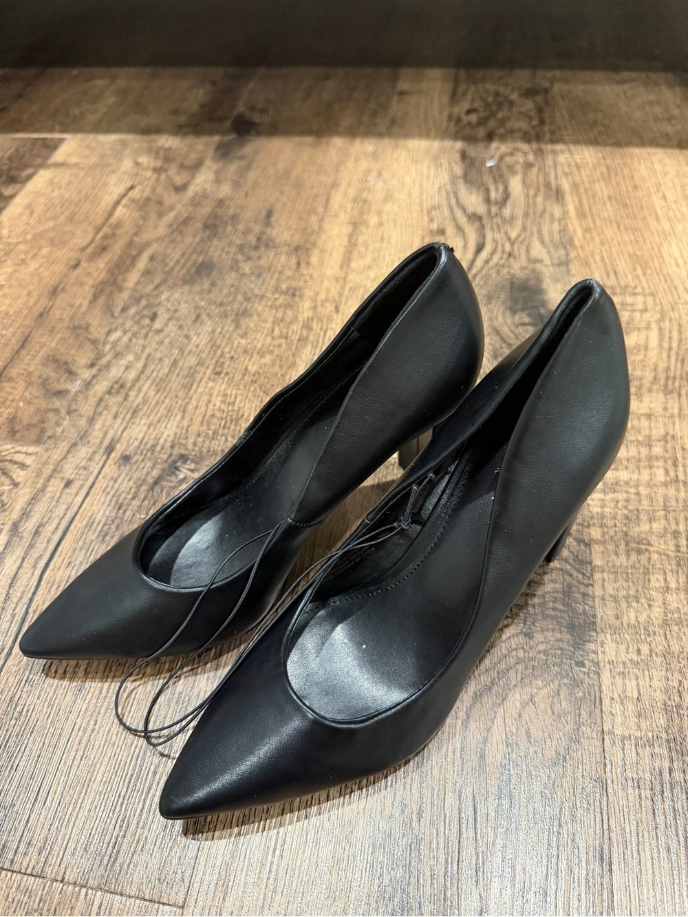 Marc New York Black Pointed Toe Stiletto Heels